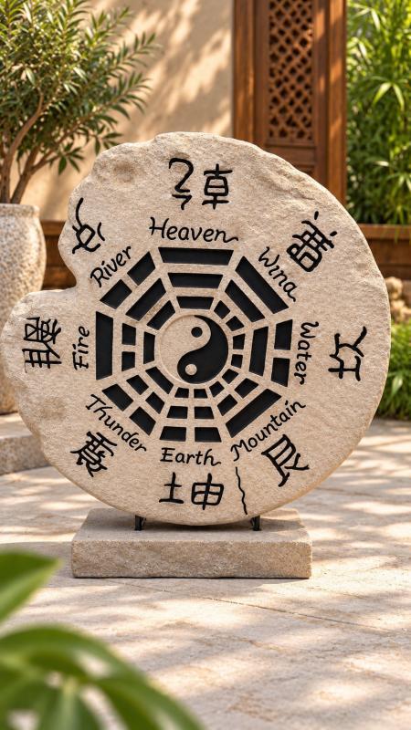 Yin Yang Statue 110CM