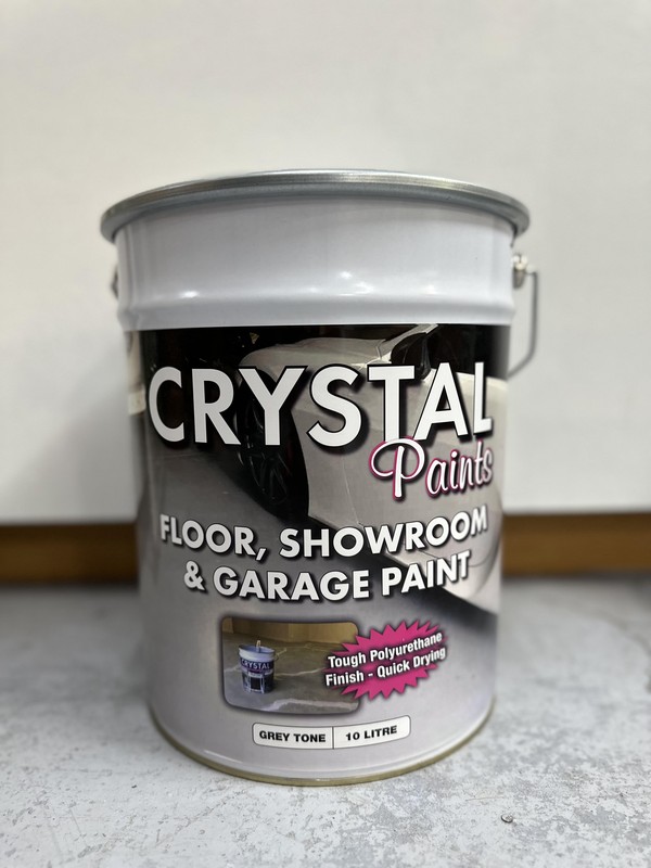 Crystal Paints Garage Floor Showroom Paint - Grey Tone 10L